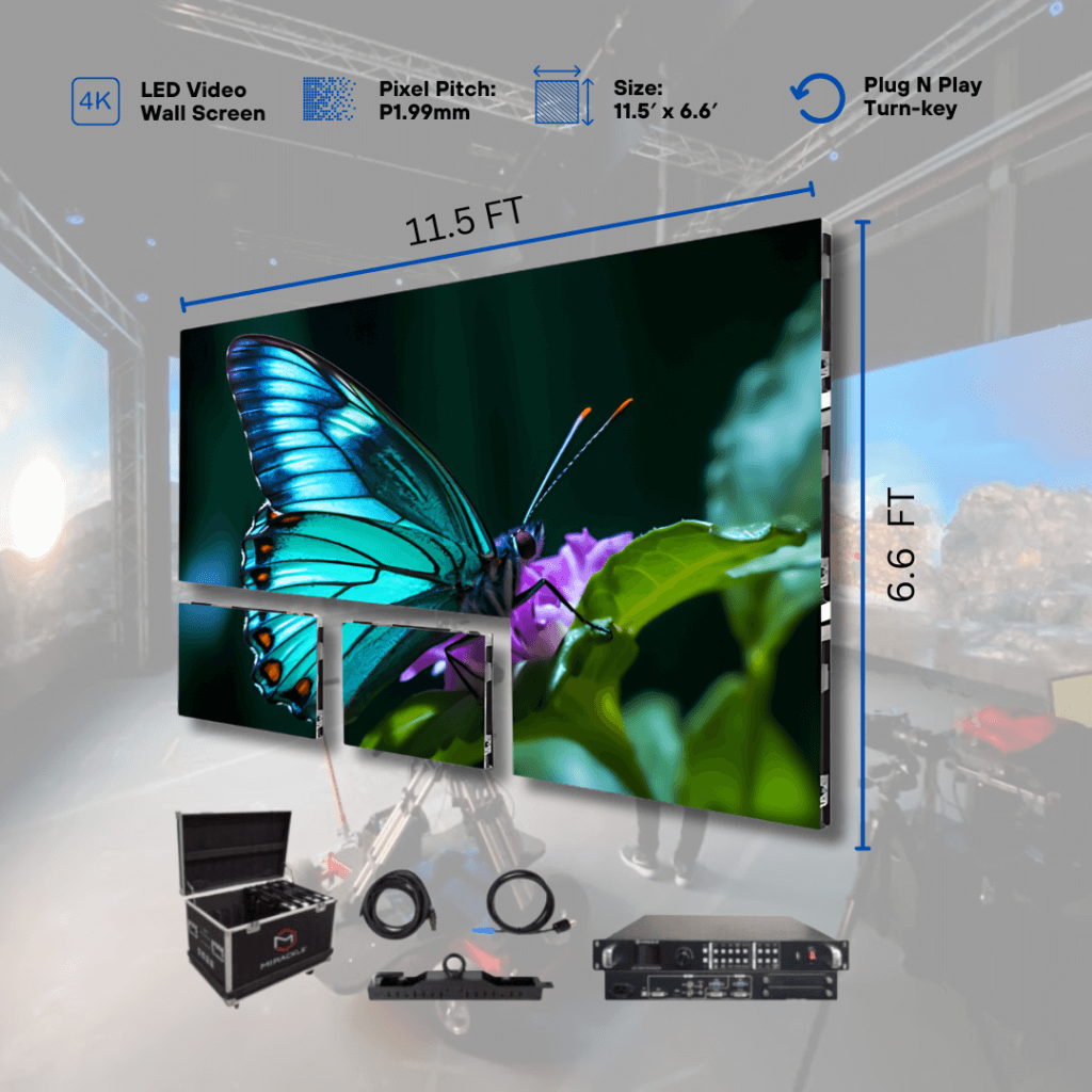 Indoor LED Video Wall Screen 11.5′ x 6.6′ P2.97mm Turn-key (1)