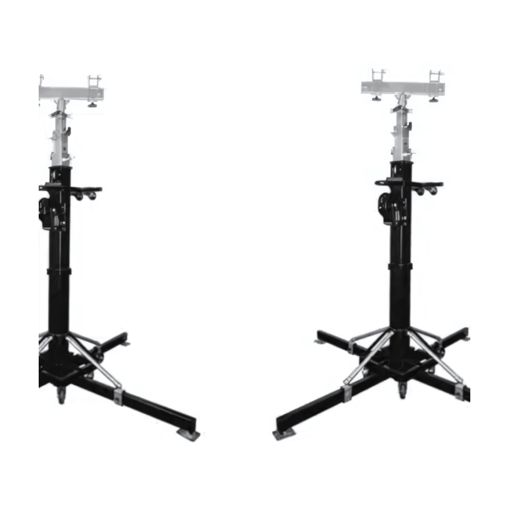 Two Crank Stand Truss System Package 6-20 ft. Adjustable Height Ground Support Two Crank Stand Truss System Package 6-20 ft. Adjustable Height Ground Support