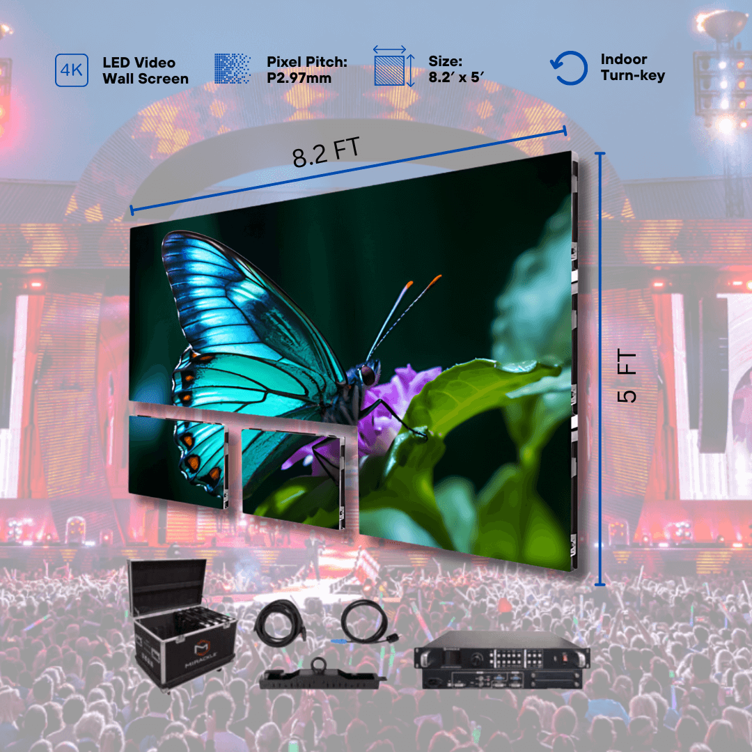 Outdoor LED Video Wall 8.2′ x 5′ P2.97mm Outdoor LED Video Wall 8.2′ x 5′ P2.97mm